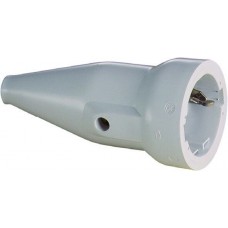 ABL Розетка ПВХ 16A, 2P+E, 250V, (серый)